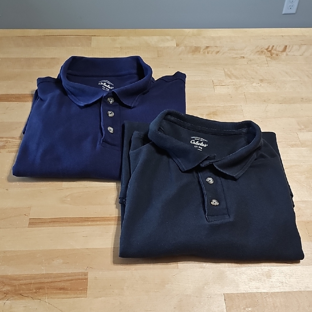 🦌 Cabela's Polo Shirt Bundle (2 Shirts) Size 2XL